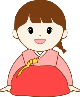 한복입은 여자아이