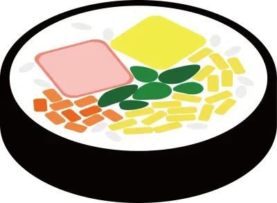 김밥단면