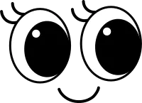 귀여운 눈