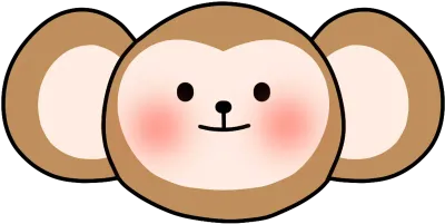 귀여운 원숭이 얼굴