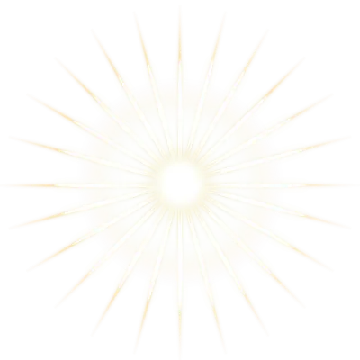 Golden Starburst Energy Light on Black Background
