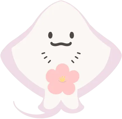 cherry_blossom_stingray_character_illustration