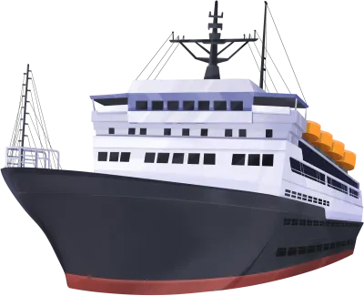 Cargo Ship Illustration