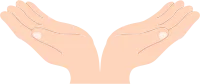받치는 손동작 svg