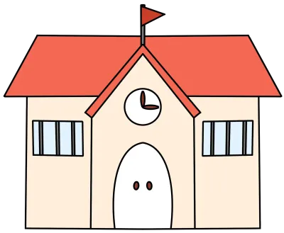 학교 건물 일러스트
