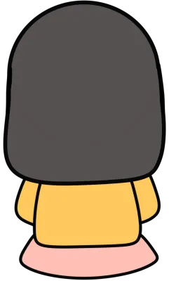 여자아이 뒷모습