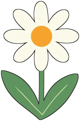 봄꽃 선화 스티커 일러스트