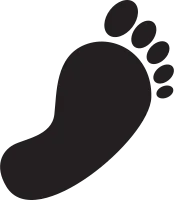 foot icon illustrator design