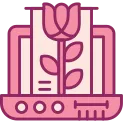 Rose Icon Vector Element