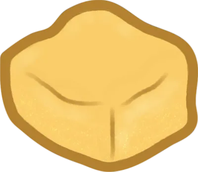 Soft Butter Illustration with Smooth Texture Cute 