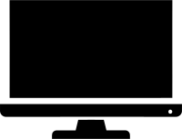 Computer Monitor Silhouette Icon