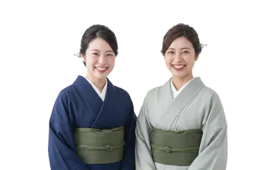 기모노를 입은 일본 여성