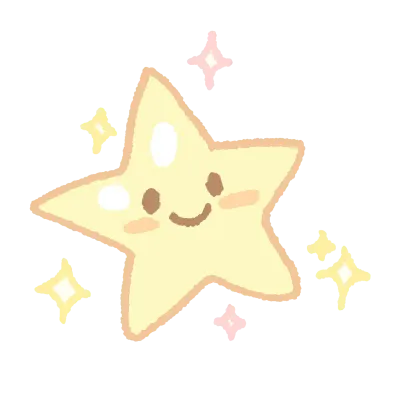 귀여운 별 캐릭터 손그림 PNG