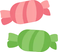 캔디 디저트 식품 일러스트 아이콘 Candy Dessert Flat Illustration Icon