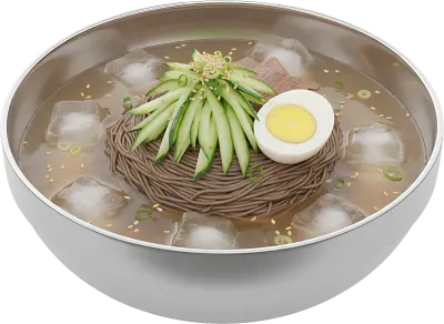 3D 냉면 일러스트