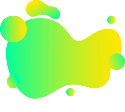 liquid banner, gradient blob shape