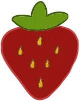 손그림 딸기 아이콘 SVG 귀여운 과일 일러스트 벡터파일