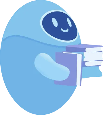 Robot Holding Books