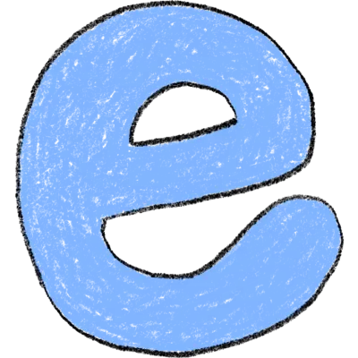 영어, 알파벳, 소문자, e