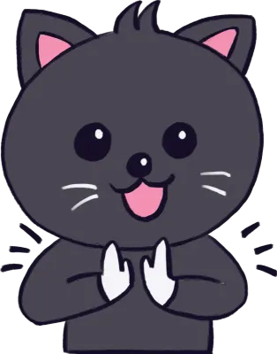 박수치는 고양이 그림
