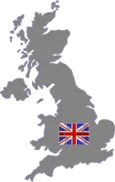 United Kingdom Flag Map Icon