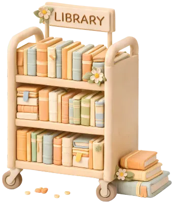 Bookshelf in library