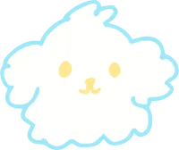 The cute dog cartoon