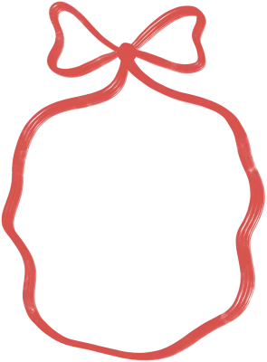리본 장식 태그