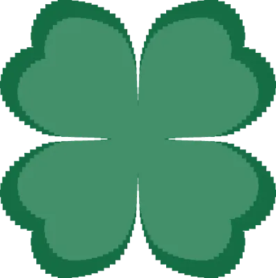 행운 클로버 아이콘(Four Leaf Clover Doodle)