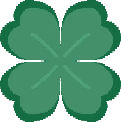 행운 클로버 아이콘(Four Leaf Clover Doodle)