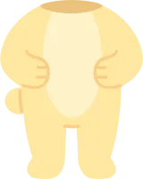 동물 캐릭터 몸통
