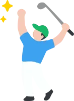 골프 치는 사람 05 SVG