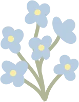Flower Bouquet Stem Cluster Cartoon