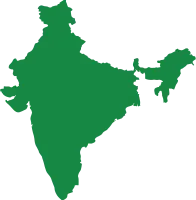 map silhouette of india
