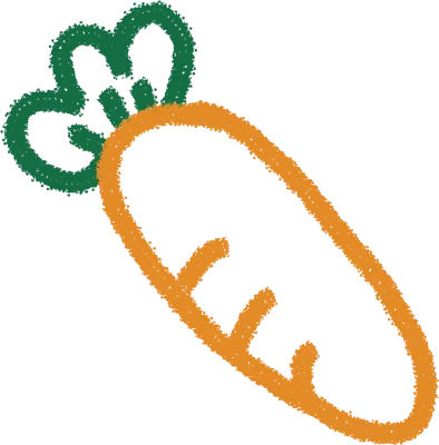 당근 손그림 일러스트 귀여운 carrot doodle 채소 요소