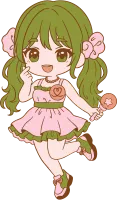 Handdrawn Cute Chibi K-Pop Character