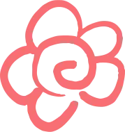 花丸マークの手描きのあしらい