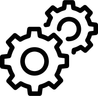 Simple vector icon gear