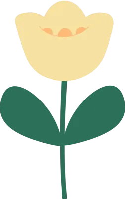 튤립 꽃 장식