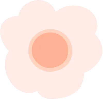 파스텔 작은 꽃 아이콘 장식 요소