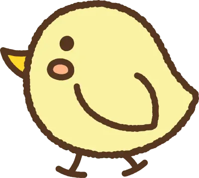 手書き風のアイコンヒヨコ
