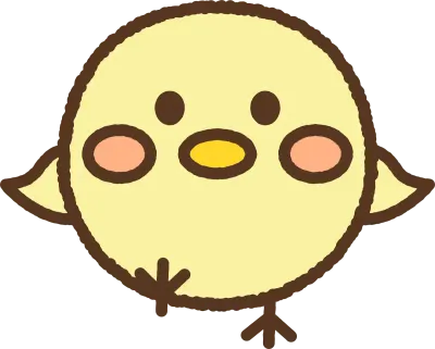 手書き風のアイコンヒヨコ