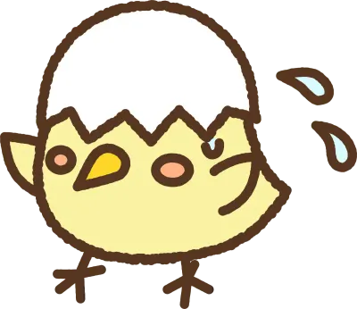 手書き風のアイコンヒヨコ