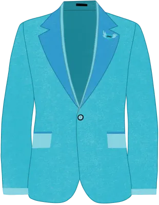 sky blue men suit