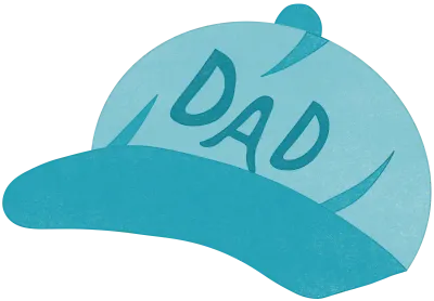 sky blue fathers day hat