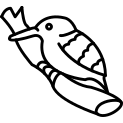 Azure Kingfisher Linear Icon