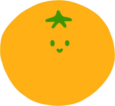 귀여운 귤 캐릭터