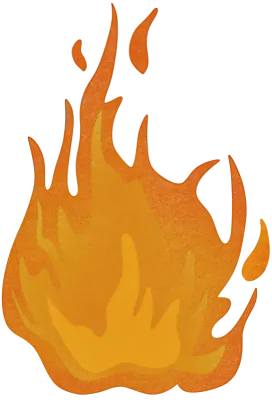 orange burning flame
