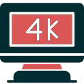 4K Monitor Icon