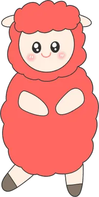 귀여운 양 캐릭터 그림
